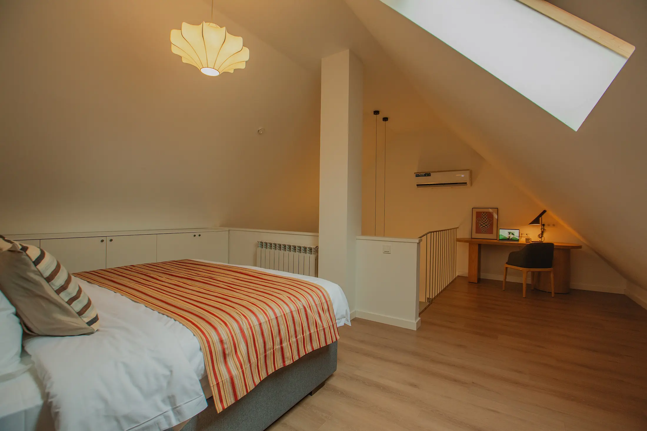 Attic hotel suite