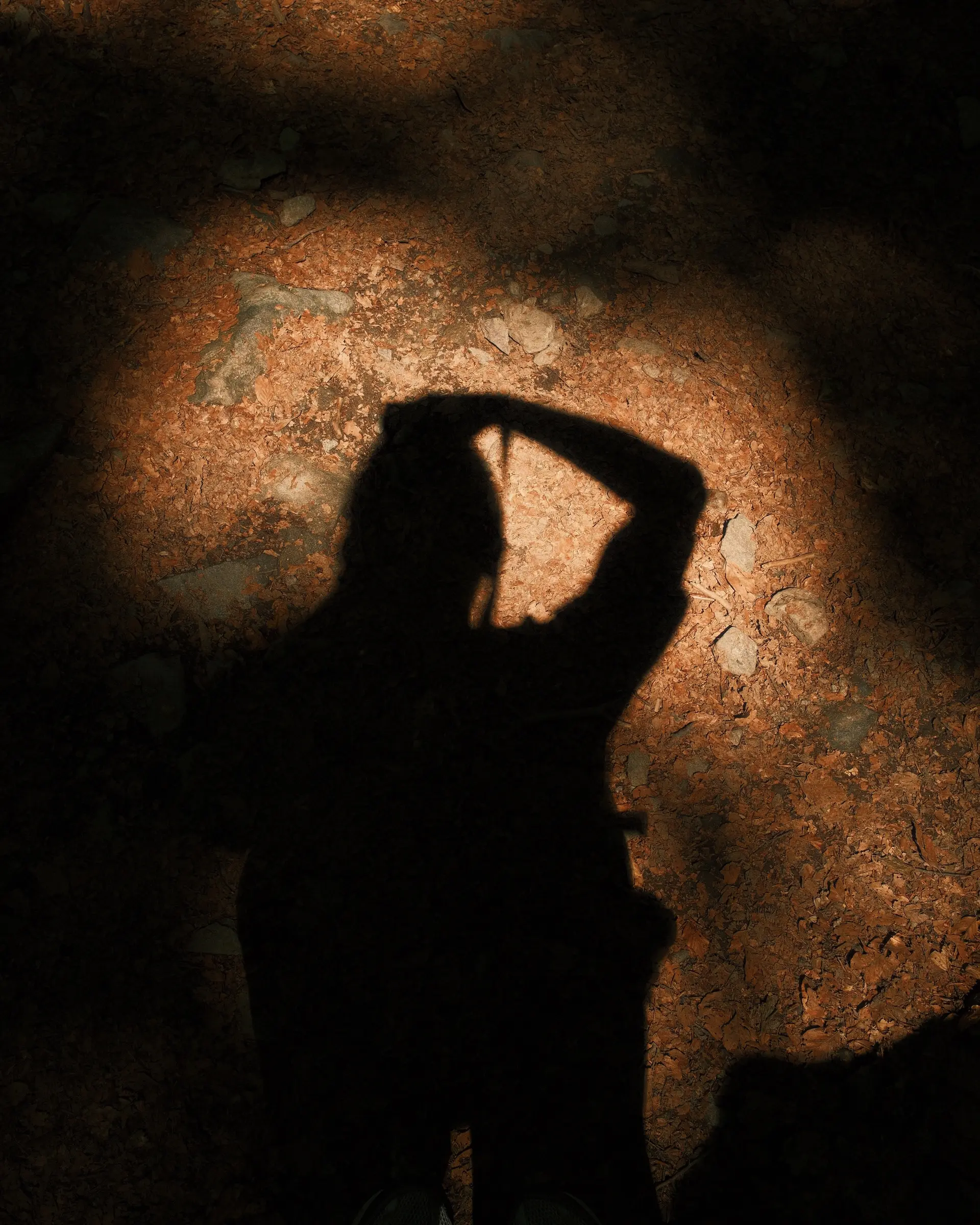 Levan Dackson self-portrait in shadow